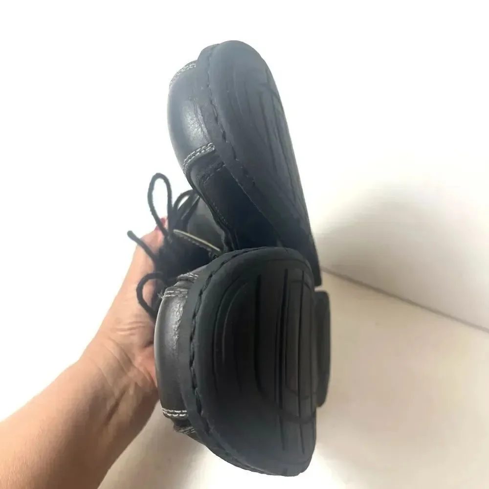 Dockers Mens Size 11 M Comfort Casual Black Leather Oxford Everyday Driving Shoe